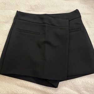 Zara Black Tailored Skort